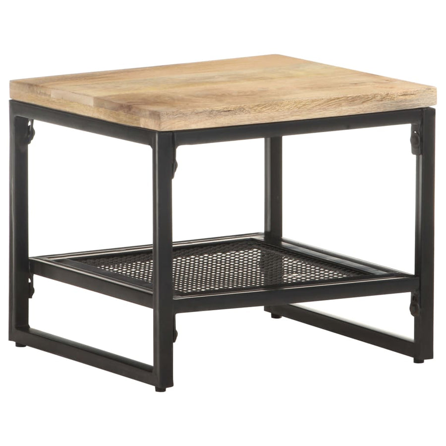 Bijzettafel 40X40X35 Cm Massief Mangohout