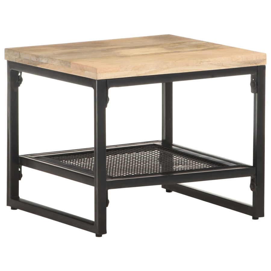 Bijzettafel 40X40X35 Cm Massief Mangohout
