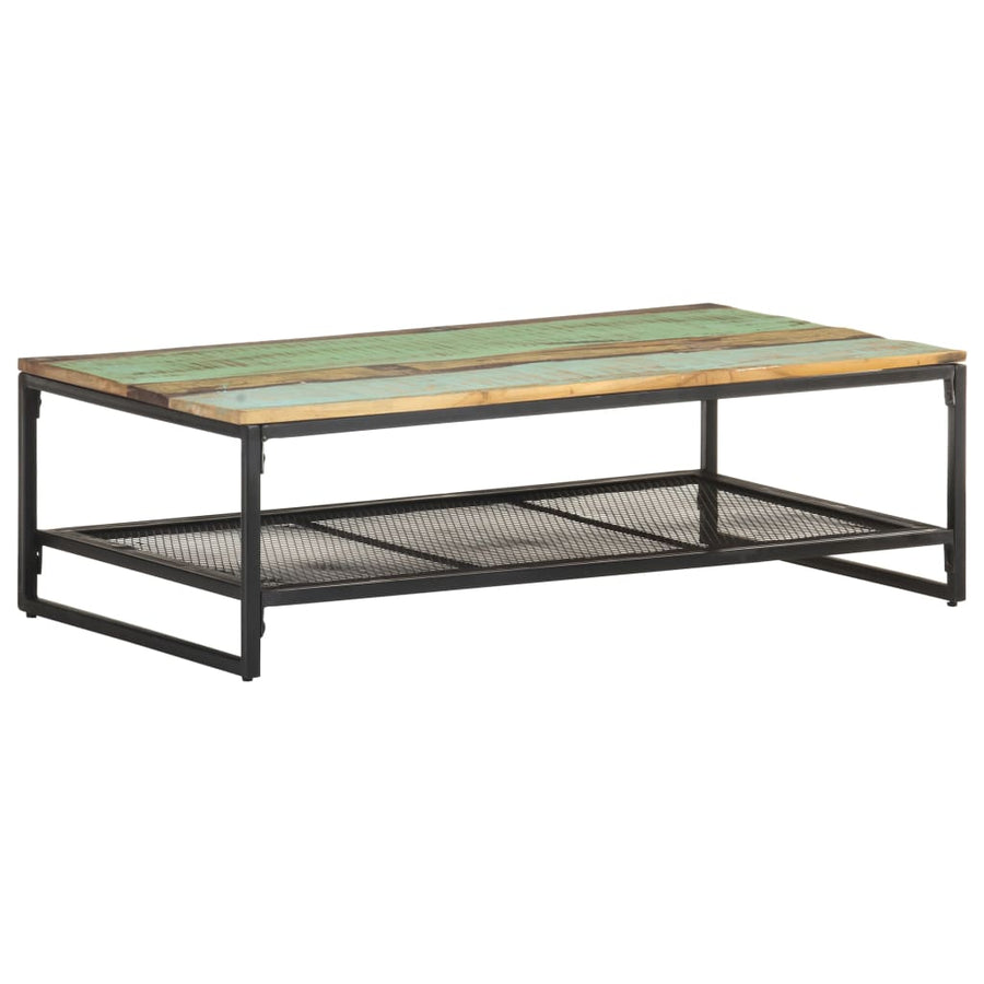 Salontafel 110X60X35 Cm massief gerecycled hout