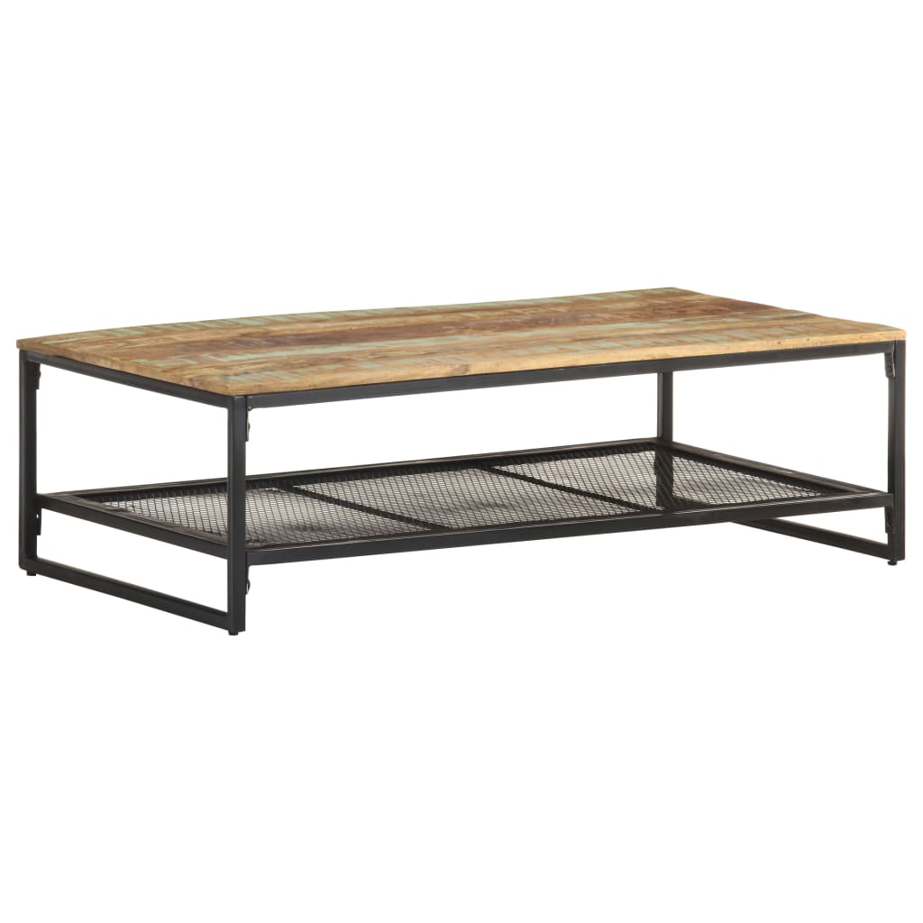 Salontafel 110X60X35 Cm massief gerecycled hout