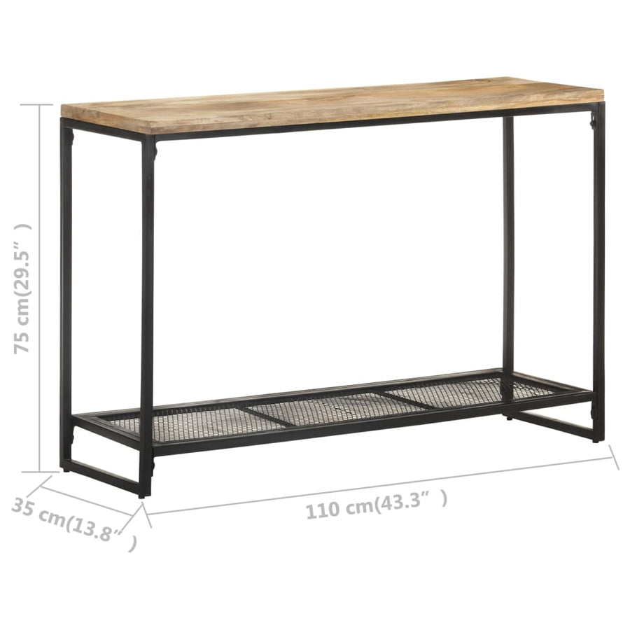 Wandtafel 110X35X75 Cm Massief Mangohout