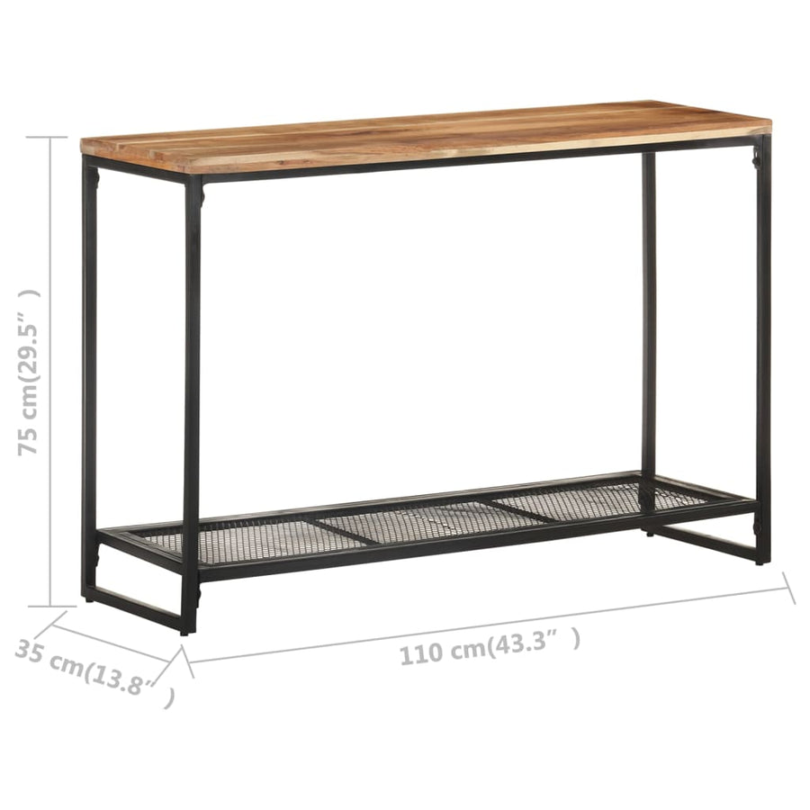 Wandtafel 0X35X75 Cm Massief acaciahout