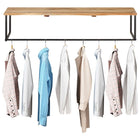 Coat Rack With Shelf 100X35X22 cm Solid Acacia Wood