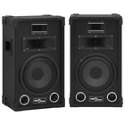 Podiumluidsprekers 2 st 8 inch zwart