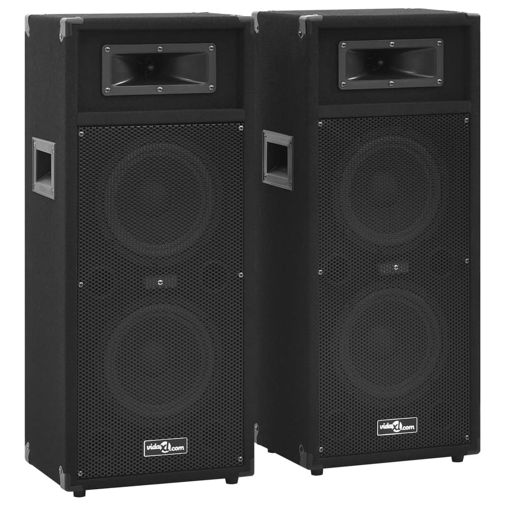 Hifi-Podiumluidsprekers 2 St Passief Professioneel 1000 W Zwart