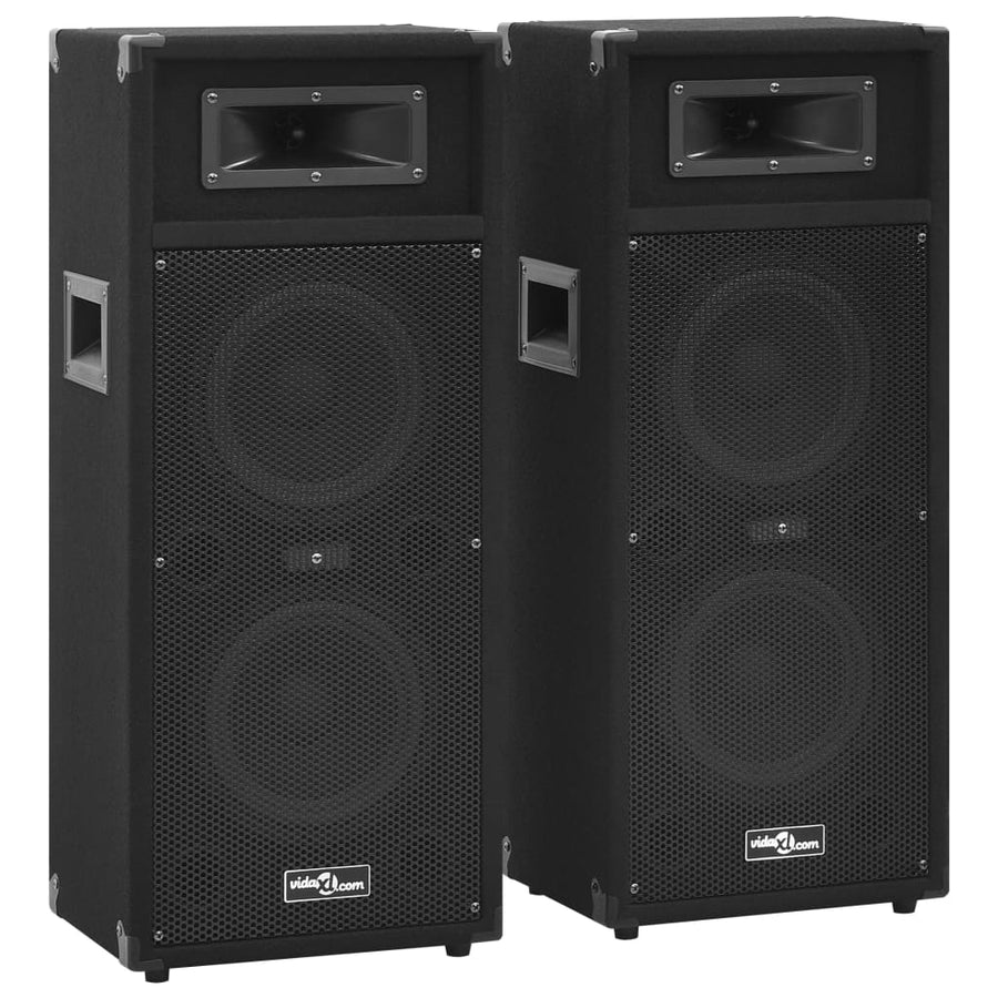 Hifi-Podiumluidsprekers 2 St Passief Professioneel 1000 W Zwart