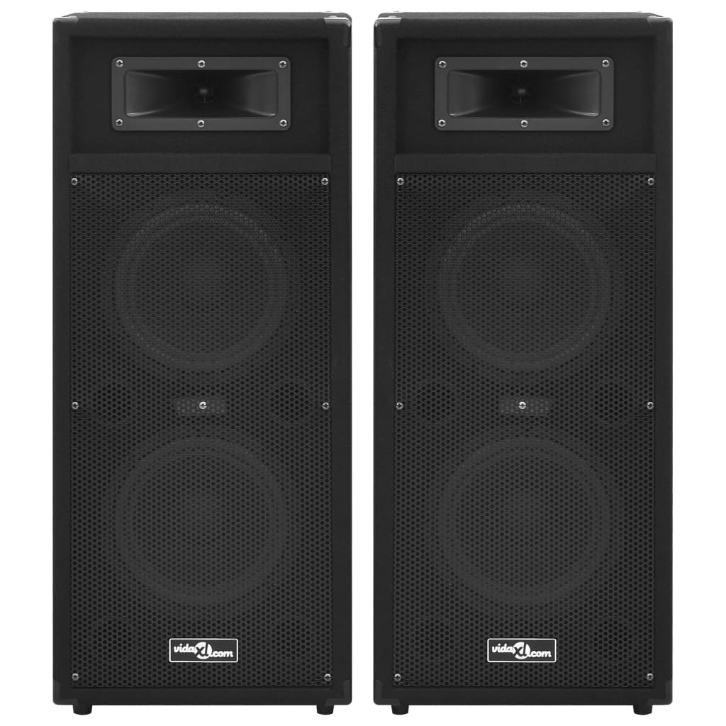 Hifi-Podiumluidsprekers 2 St Passief Professioneel 1000 W Zwart