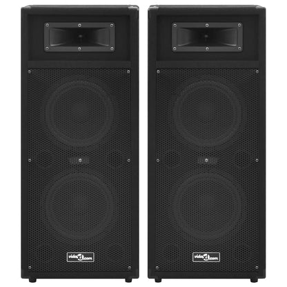 Hifi-Podiumluidsprekers 2 St Passief Professioneel 1000 W Zwart