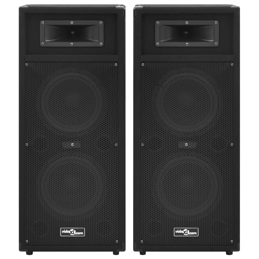 Hifi-Podiumluidsprekers 2 St Passief Professioneel 1000 W Zwart