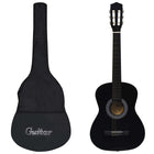 Classical Guitar Beginner with Bag 3/4 36" Black