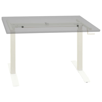 Zit-Stabureauframe Met Slinger Handmatig Wit
