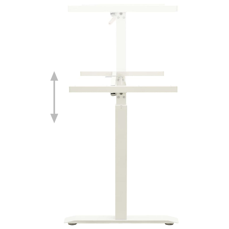 Zit-Stabureauframe Met Slinger Handmatig Wit