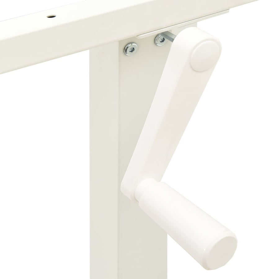 Zit-Stabureauframe Met Slinger Handmatig Wit