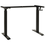 Zit-stabureauframe handmatig zwart 102-160x71-113 cm