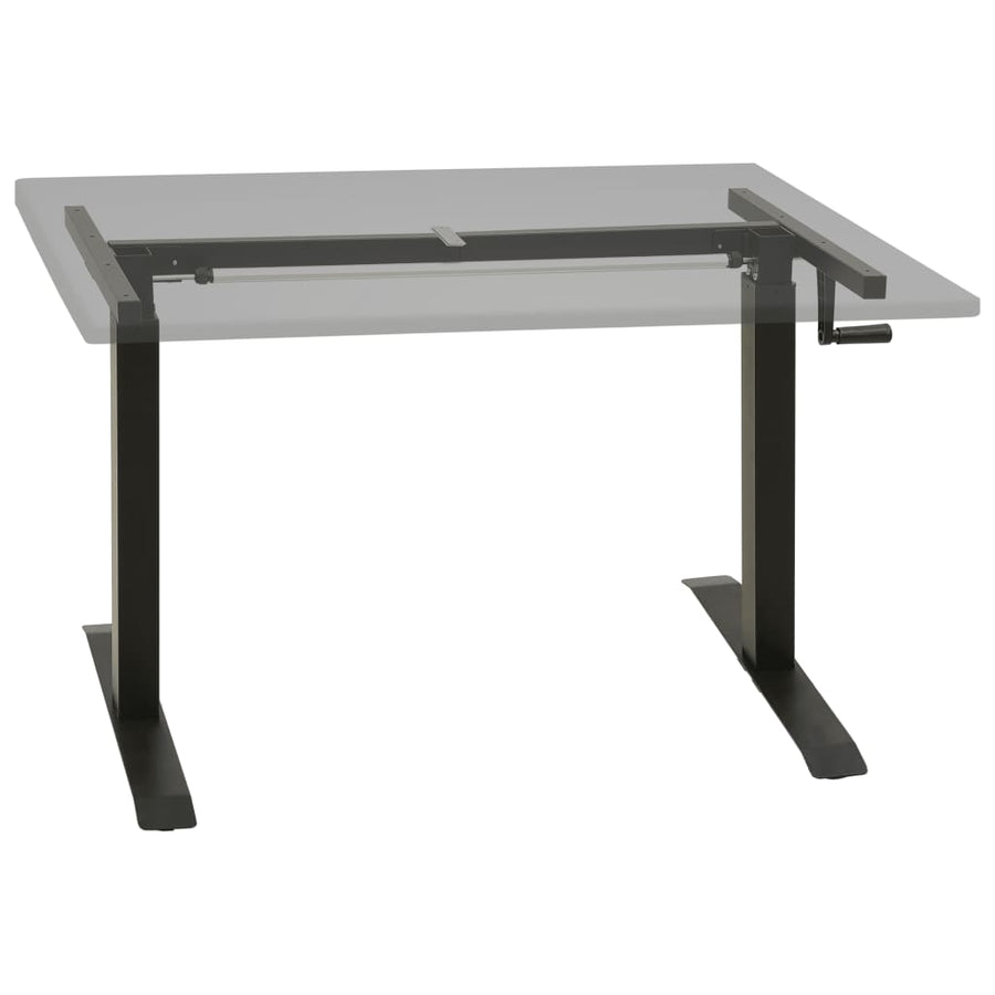 Zit-Stabureauframe Met Slinger Handmatig Zwart