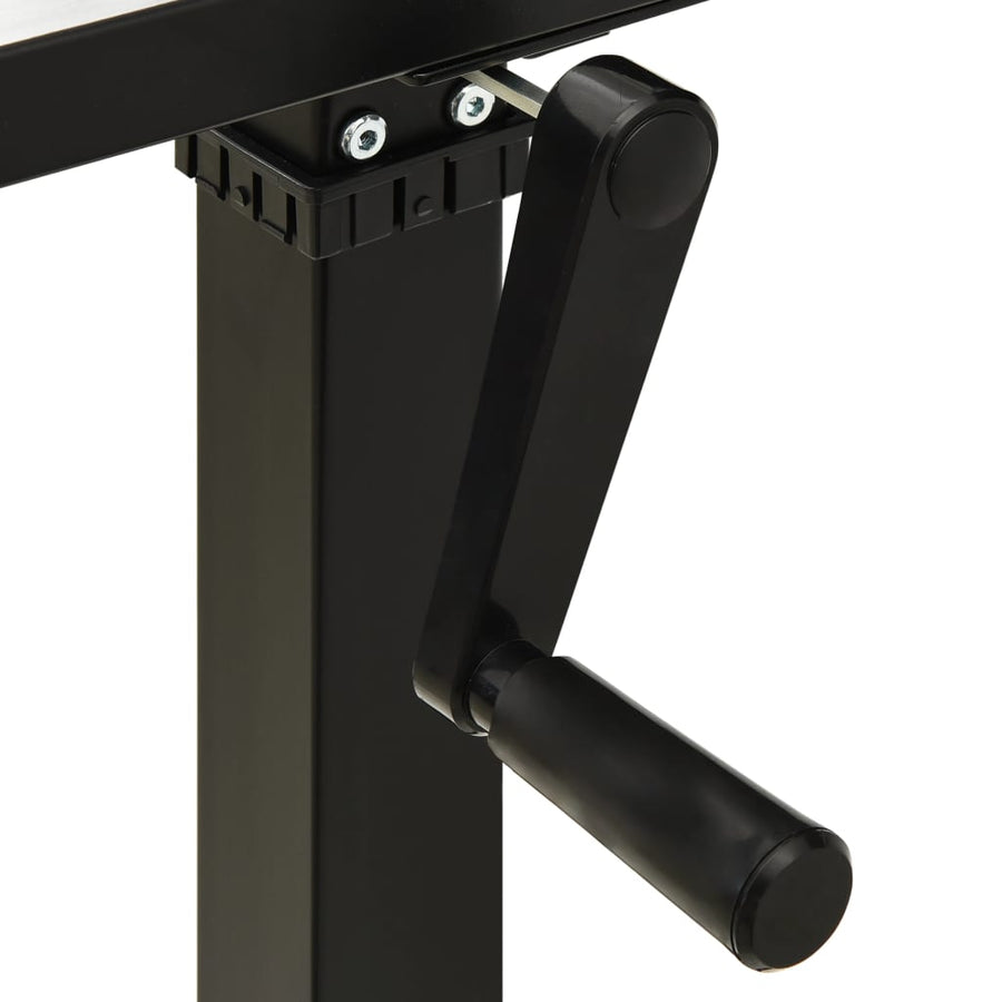 Zit-Stabureauframe Met Slinger Handmatig Zwart