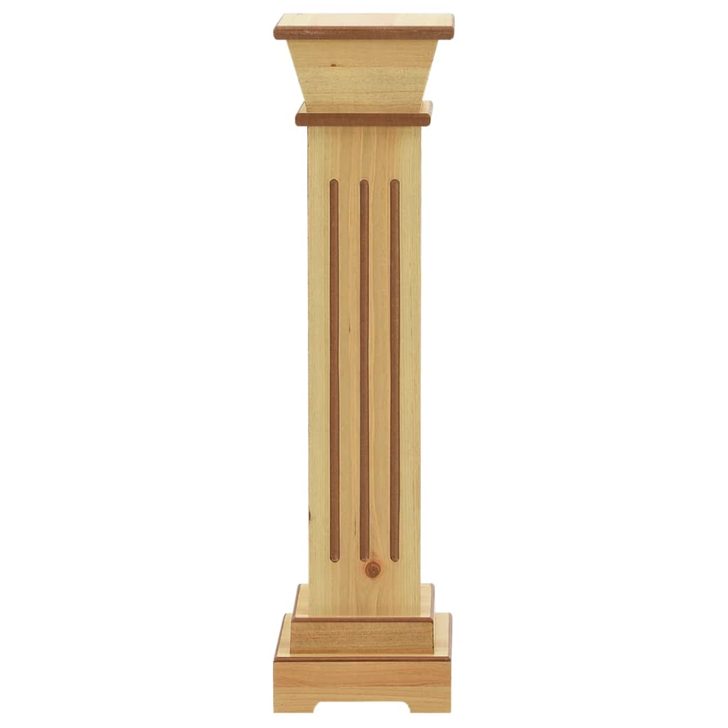 Plantenstandaard Klassieke Zuil Vierkant 7X7X66 Cm Mdf Hout Bruin