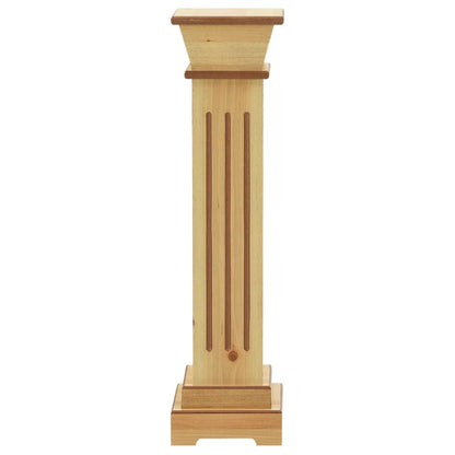 Plantenstandaard Klassieke Zuil Vierkant 7X7X66 Cm Mdf Hout Bruin