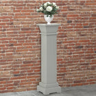 Plant Stand Classic Column Square 17x17x66 cm MDF Grey