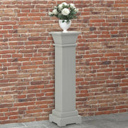 Plantenstandaard vierkant 17x17x66 cm MDF grijs