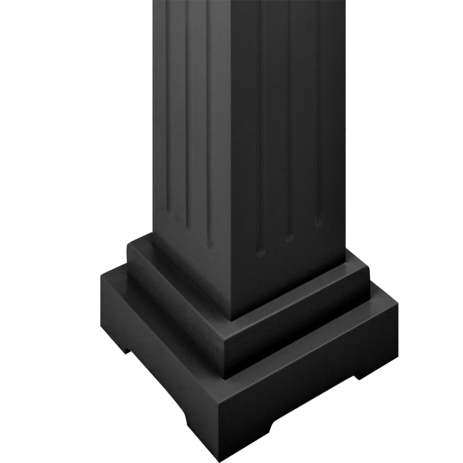 Plantenstandaard Klassieke Zuil Vierkant 7X7X66 Cm Mdf Zwart