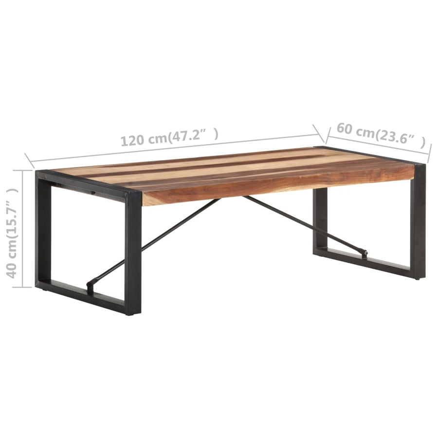 Salontafel 120X60X40 Cm Massief hout