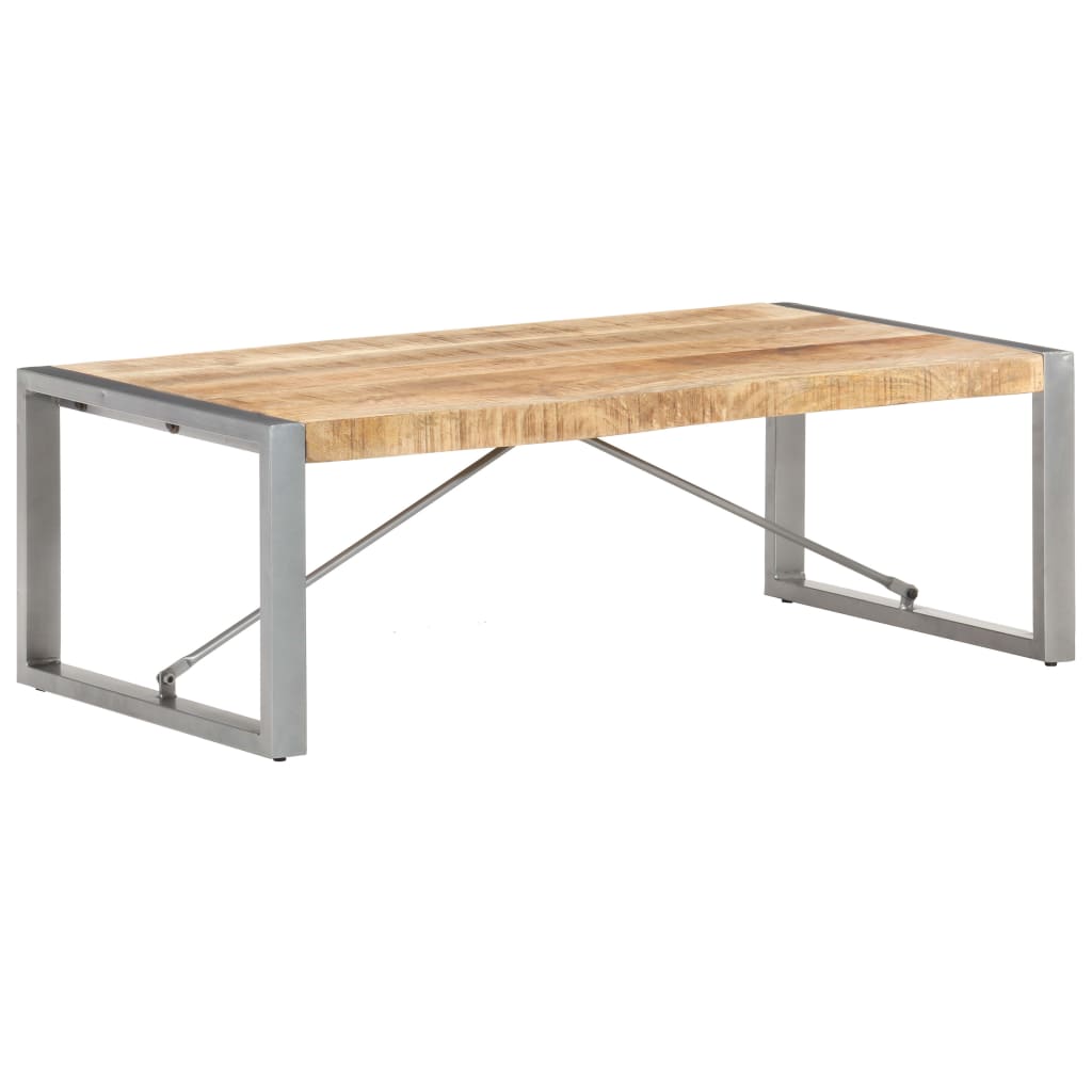 Salontafel 20X60X40 Cm Ruw mangohout