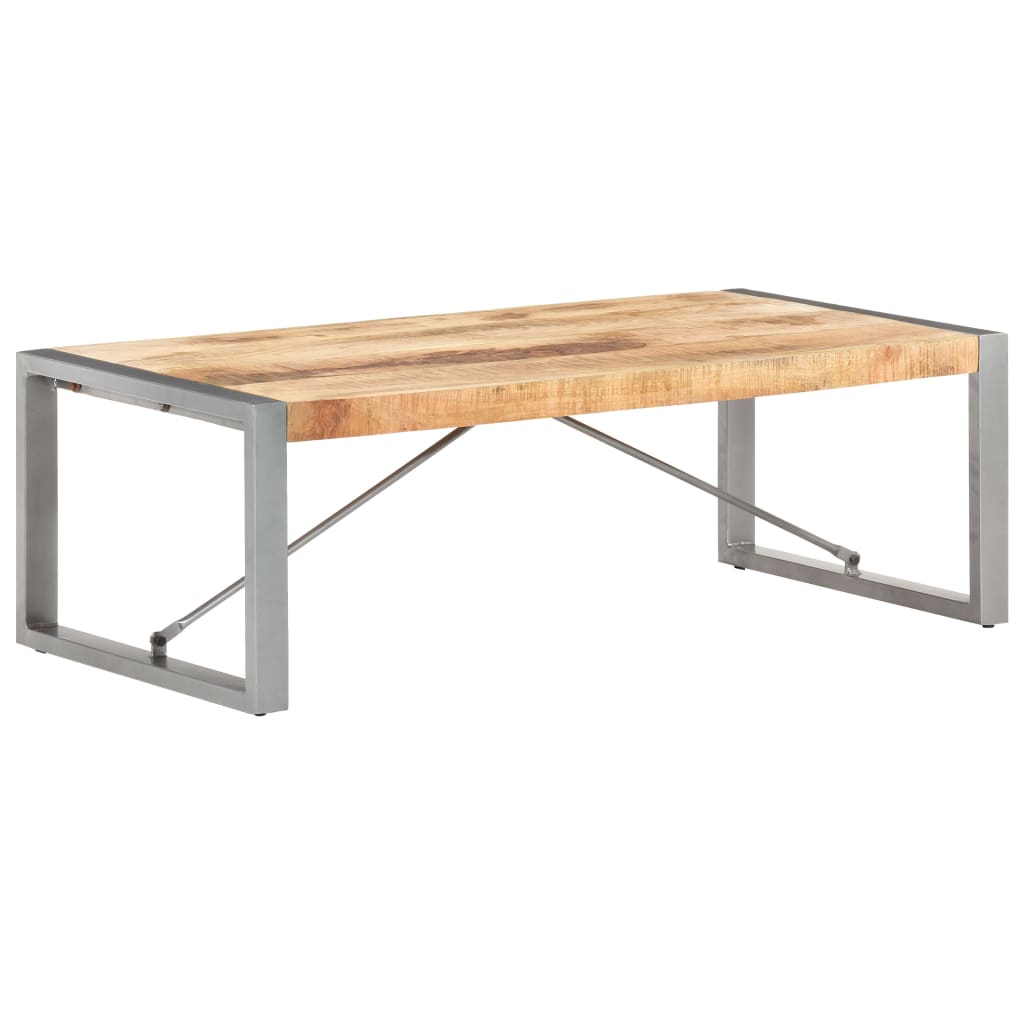 Salontafel 20X60X40 Cm Ruw mangohout