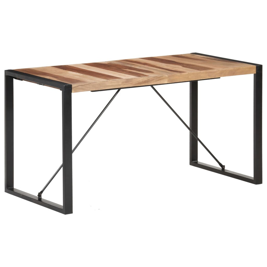 Eettafel 140X70X75 Cm Massief Hout Met Sheesham Afwerking 140 x 70 x 75 cm