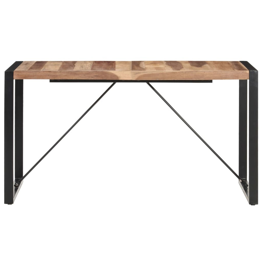 Eettafel 140X70X75 Cm Massief Hout Met Sheesham Afwerking 140 x 70 x 75 cm