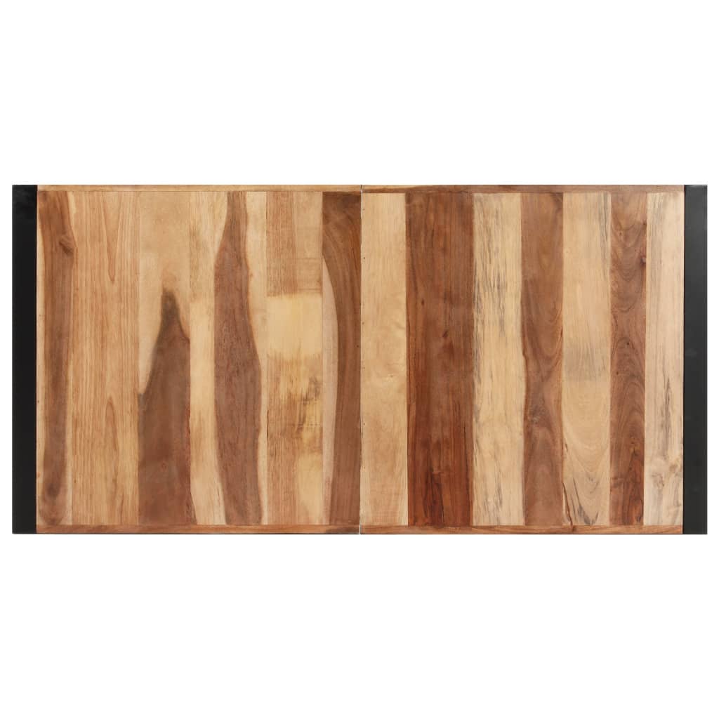 Eettafel 140X70X75 Cm Massief Hout Met Sheesham Afwerking 140 x 70 x 75 cm