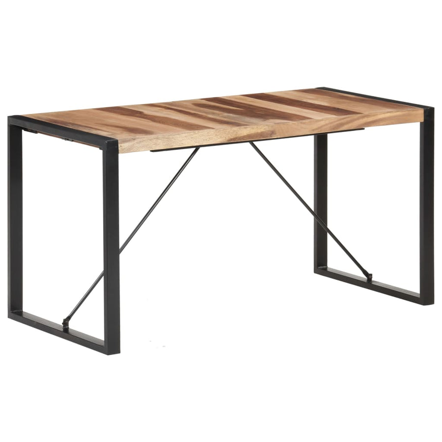 Eettafel 140X70X75 Cm Massief Hout Met Sheesham Afwerking 140 x 70 x 75 cm
