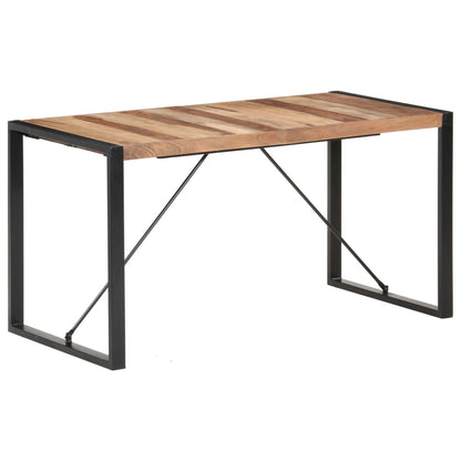 Eettafel 140X70X75 Cm Massief Hout Met Sheesham Afwerking 140 x 70 x 75 cm