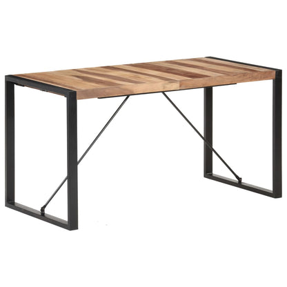 Eettafel 140X70X75 Cm Massief Hout Met Sheesham Afwerking 140 x 70 x 75 cm