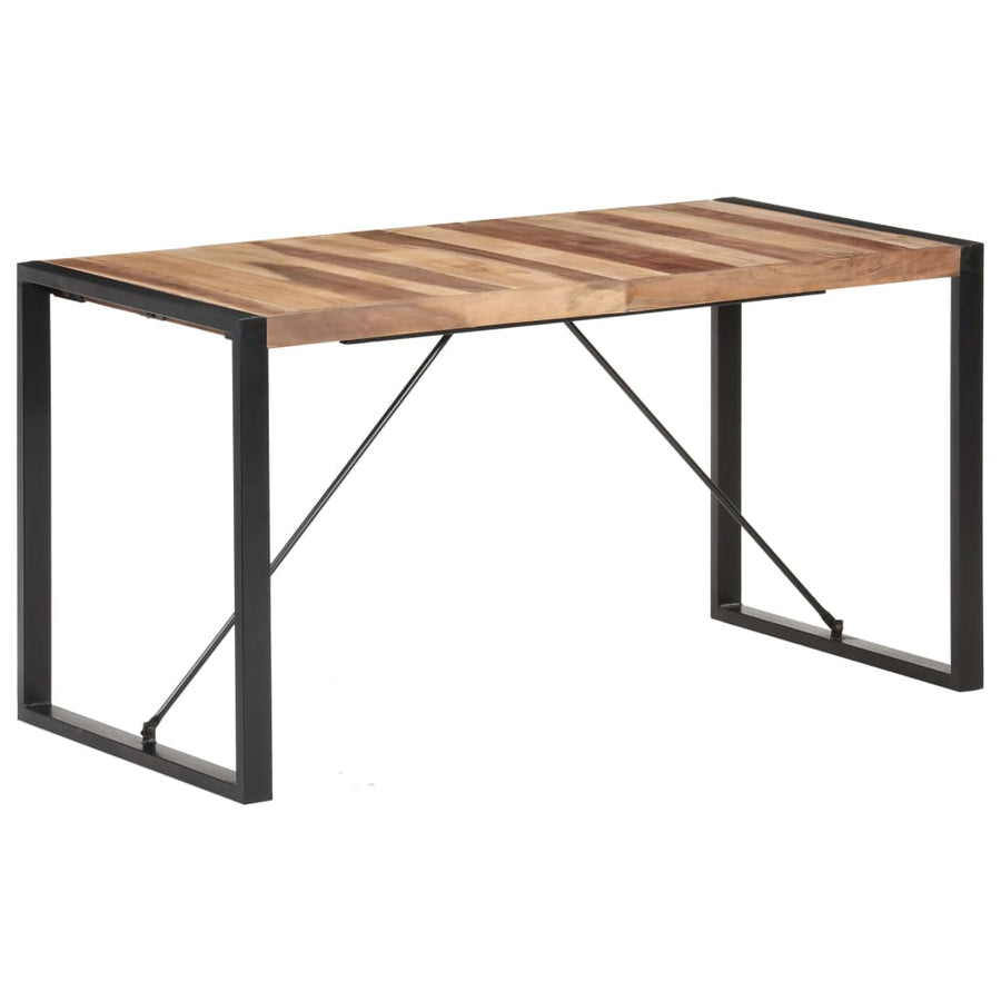 Eettafel 140X70X75 Cm Massief Hout Met Sheesham Afwerking 140 x 70 x 75 cm