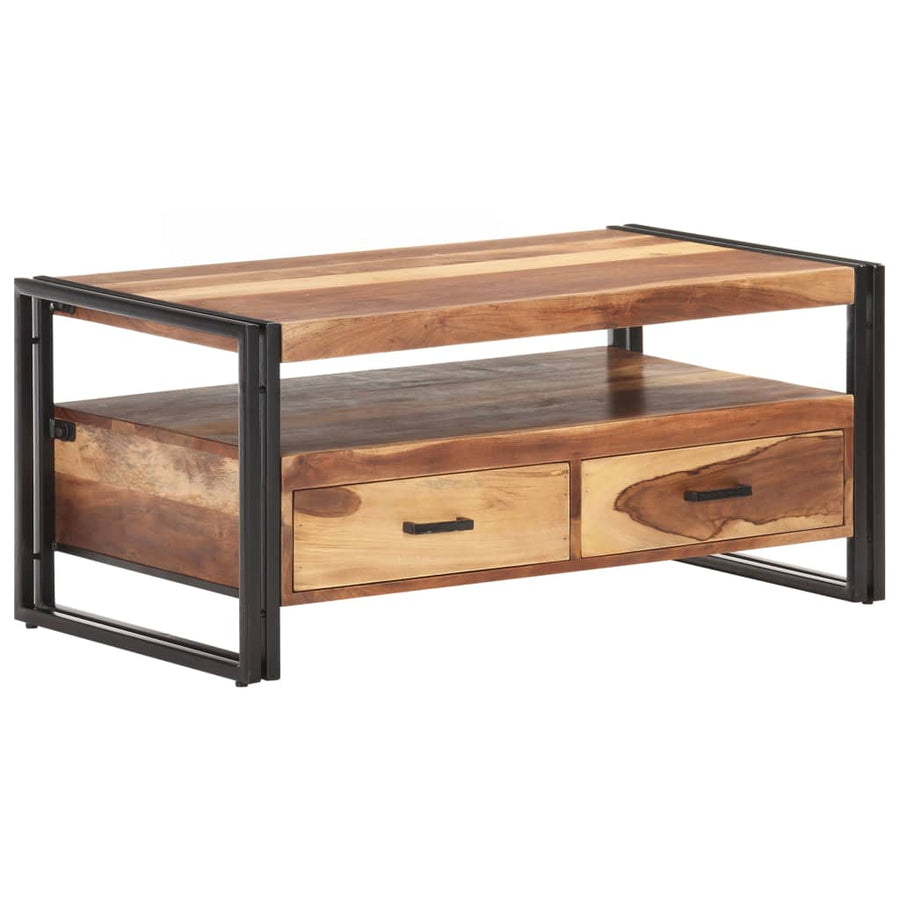 Salontafel 100x55x45 cm massief acaciahout