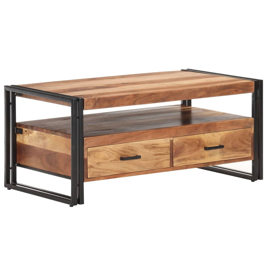 Salontafel 100x55x45 cm massief acaciahout