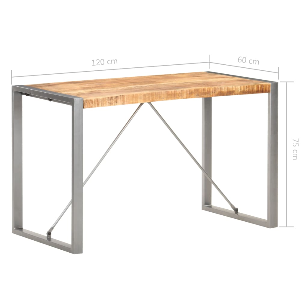 Eettafel Grijs 120 x 60 x 75 cm