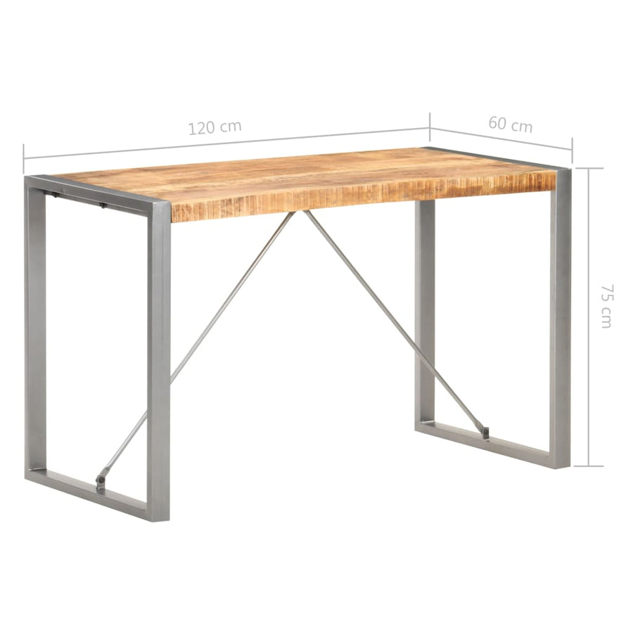 Eettafel Grijs 120 x 60 x 75 cm