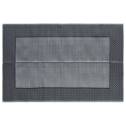 Buitenkleed Pp 120 x 180 cm Zwart en grijs