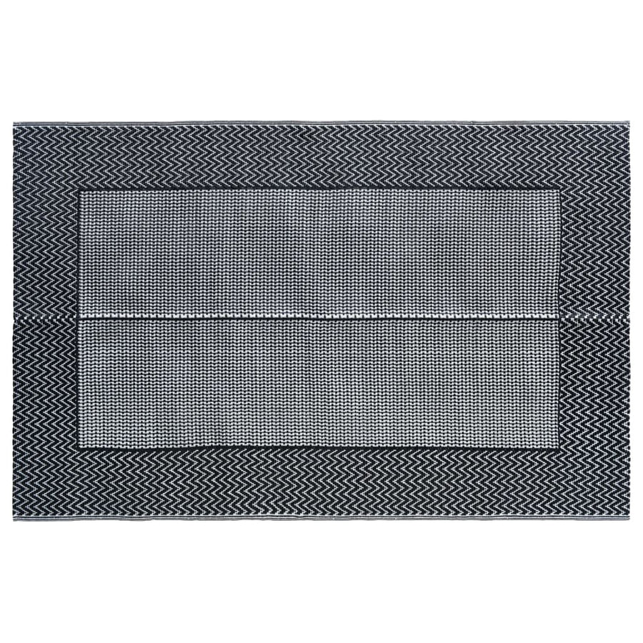Buitenkleed Pp 120 x 180 cm Zwart en grijs