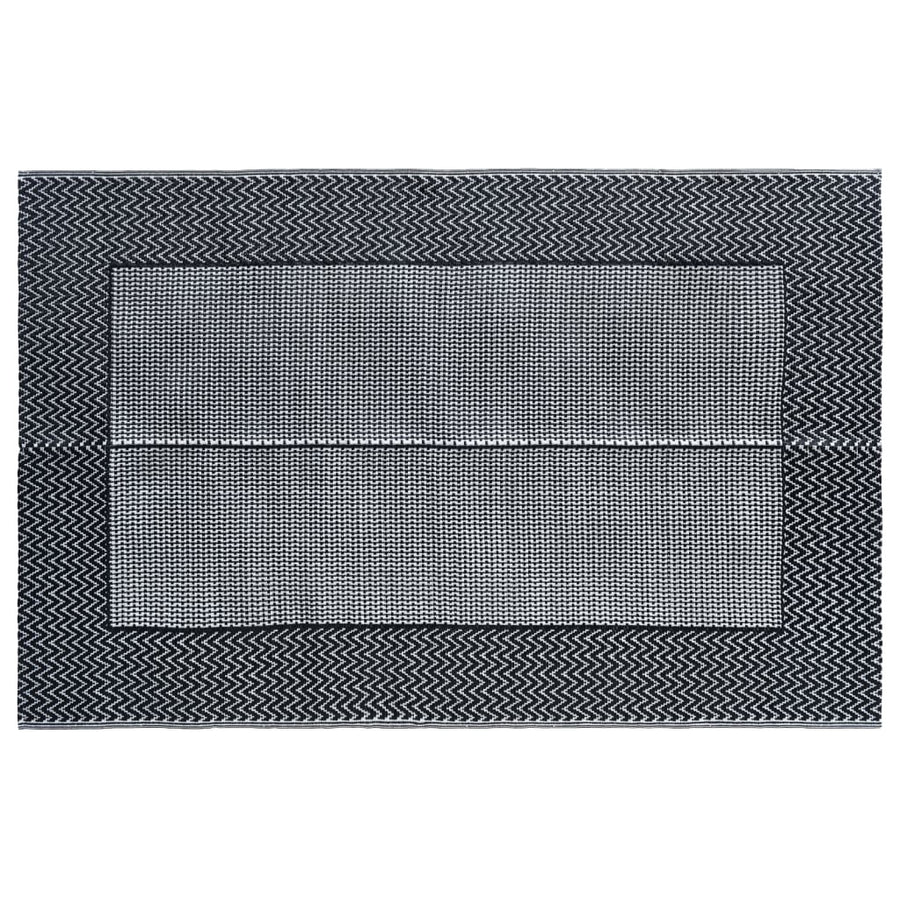 Buitenkleed Pp 160 x 230 cm Zwart en grijs