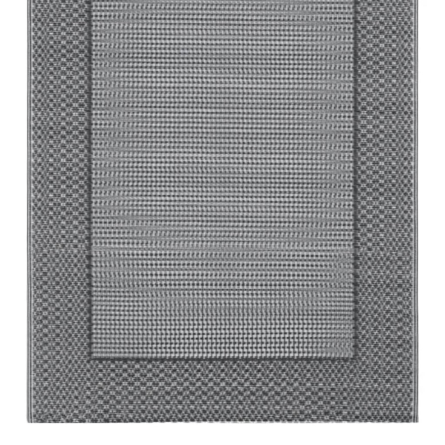 Buitenkleed Pp 160 x 230 cm Zwart en grijs