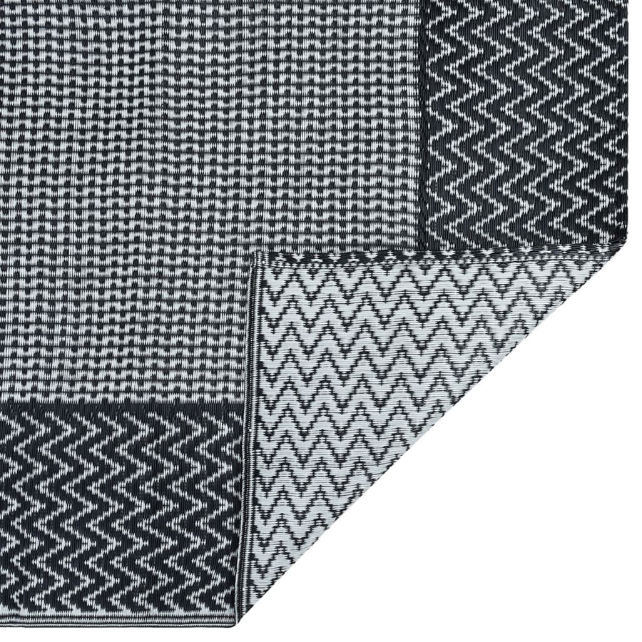 Buitenkleed Pp 190 x 290 cm Zwart en grijs