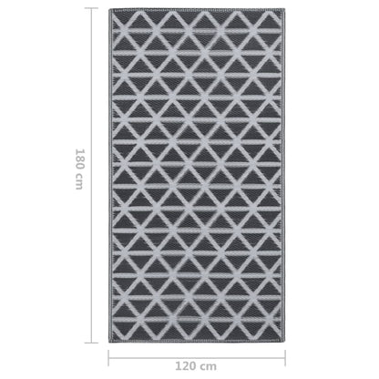 Buitenkleed Pp 120 x 180 cm Zwart