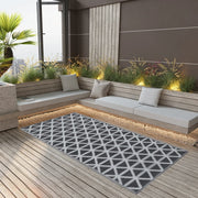 Outdoor rug ARAKIL 120x180 cm PP black