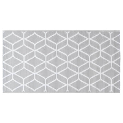 Buitenkleed Pp 120 x 180 cm Grijs en wit
