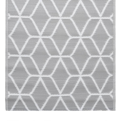 Buitenkleed Pp 120 x 180 cm Grijs en wit