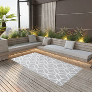 Outdoor rug ARAKIL 120x180 cm PP grey