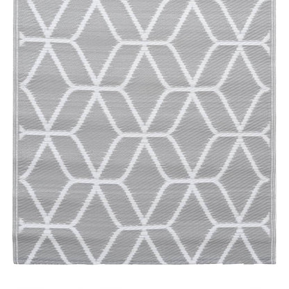 Buitenkleed Pp 160 x 230 cm Grijs en wit